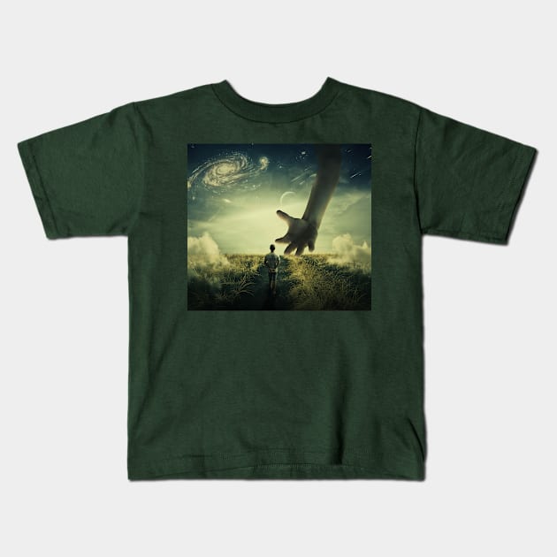 Planet of Giants Kids T-Shirt by psychoshadow